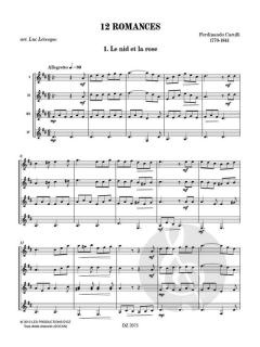 12 Romances von Ferdinando Carulli 
