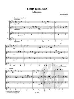 Trois Épisodes - Esquisse von Bernard Piris 