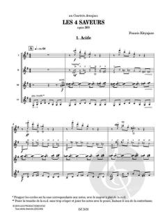 Les 4 Saveurs op. 309 von Francis Kleynjans 