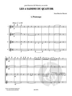 Les 4 Saisons Du Quatuor von Jean-Maurice Mourat 