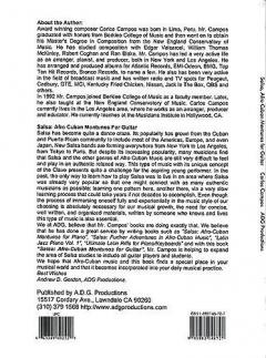 Salsa, Afro Cuban Montunos For Guitar 