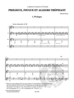 Prologue, Fougue et Allegro Trépidant von Patrick Roux 