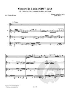 Concerto In G Minor BWV 1043 von Johann Sebastian Bach 