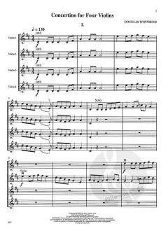 Quartets For Developing Violinists von Douglas Townsend im Alle Noten Shop kaufen