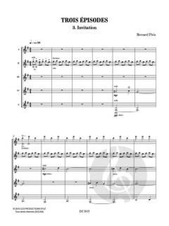 Trois Épisodes - Invitation von Bernard Piris 
