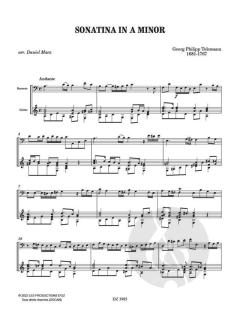 Sonatina in A minor von Georg Philipp Telemann 