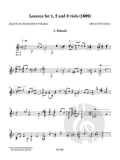 Lessons for 1, 2 and viols (1609) von Alfonso Ferrabosco The Younger 