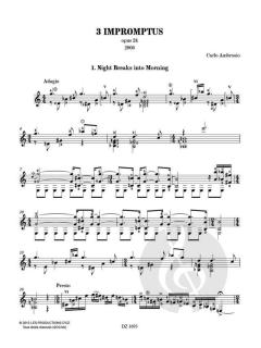 3 Impromptus von Carlo Ambrosio 