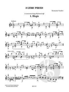 Three Lyric Pieces von Konstantin Vassiliev 