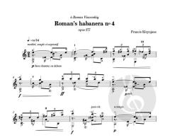 Roman's Habanera No 4 op. 277 von Francis Kleynjans 