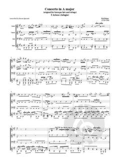 Concerto in A major von Karl Kohaut 