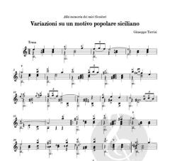 Variazioni su un motivo popolare siciliano von Giuseppe Torrisi 