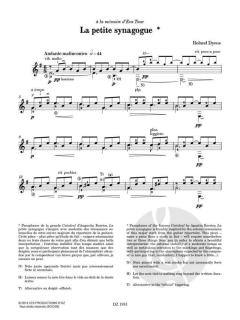 Les 100 de Roland Dyens - La petite synagogue 