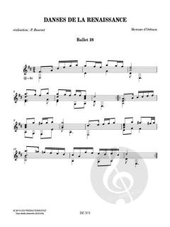 Danses de la Renaissance von Mercure D' Orléans 