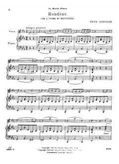 Rondino (On a Theme By Beethoven) von Fritz Kreisler 