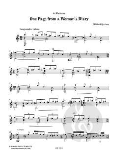 One Page from a Woman's Diary von Mikhail Sytchev 