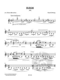 Deux élégies von Claude Debussy 