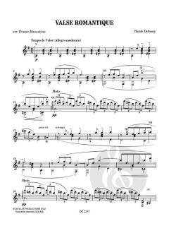 Valse romantique von Claude Debussy 