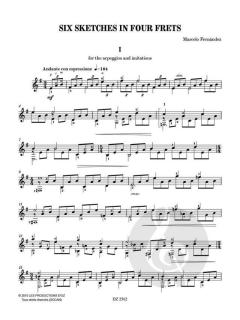 Six Sketches in Four Frets von Marcelo Fernández 