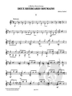 Deux Ricercares Roumains von Adrian Andrei 