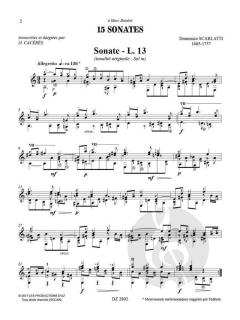 15 Sonates von Domenico Scarlatti 