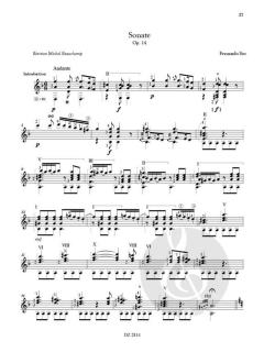 Les Chefs-D'oeuvre Pour Guitare von Fernando Sor 