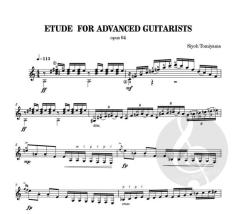 Etude For Advanced Guitarists op. 64 von Siyoh Tomiyama 
