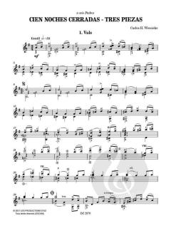Cien Noches Cerradas - Tres Piezas von Carlos H. Wernicke 