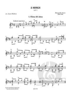 5 Songs 1 von Manuel Ponce 