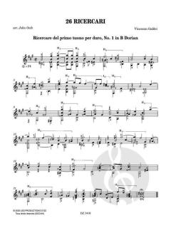 26 Ricercari von Vincenzo Galilei 