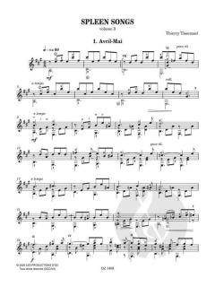 Spleen Songs 3 von Thierry Tisserand 