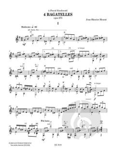 4 Bagatelles von Jean-Maurice Mourat 
