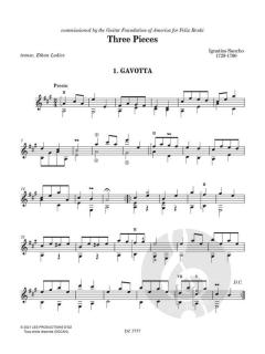 GFA Spotlight Series, Three Pieces von Ignatius Sancho 