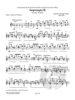 GFA Spotlight Series, Impromptu Ii von Samuel Coleridge-Taylor 