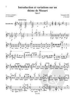 Introduction et Variations Sur Un Thème De Mozart von Fernando Sor 