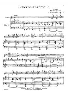 Scherzo Tarantelle op. 16 von Henryk Wieniawski 