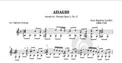 Adagio et Largo von J. G. Loeillet 