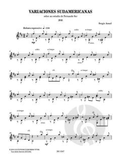 Variaciones sudamericanas von Sergio Assad 