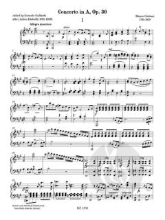 Concerto in A op. 30 von Mauro Giuliani 