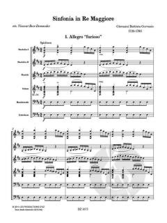 Sinfonia in Sol Maggiore von Giovan Battista Gervasio 