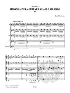Milonga para guitarras alla grande von David Gaudreau 