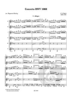 Concerto BWV 1060 von Johann Sebastian Bach 