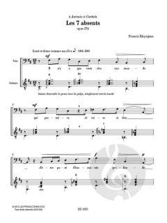 Les 7 absents op. 274 von Francis Kleynjans 