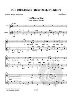 The Four Songs From Twelfth Night von Garth Baxter 