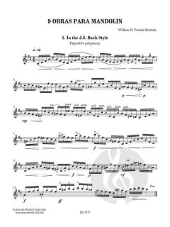 9 Obras Para Mandolin von William H. Posada Estrada 