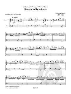 Sonata In Re Minore von Johann Hoffman 