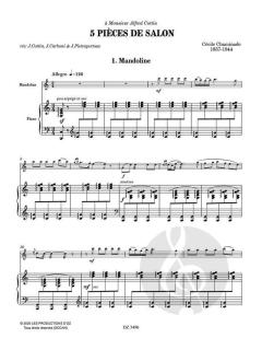 5 Pièces De Salon von Cécile Chaminade 