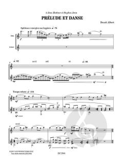 Prélude et Danse von Benoît Albert 
