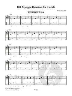 100 Arpeggio Exercises for Ukulele von Samantha Muir 