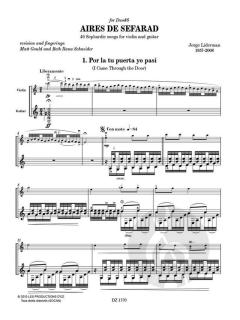 Aires de Sefarad 1 von Jorge Liderman 